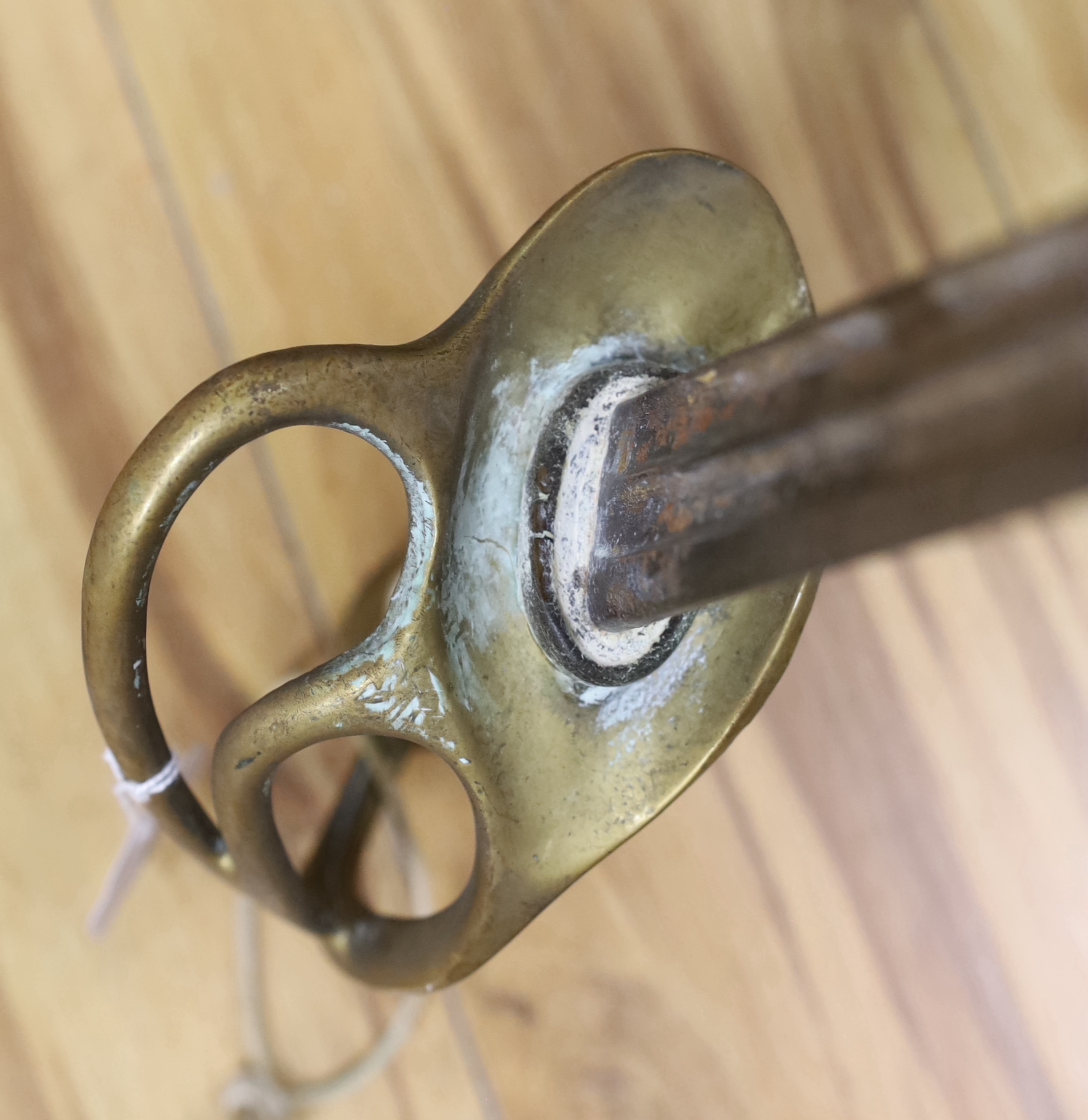 A 19th century French cavalry sword, 109cm long